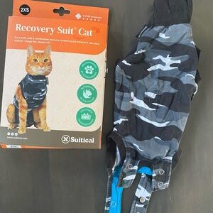 Kitten Spay/Neuter Recovery Suit - high end, Camouflage Black and Gray